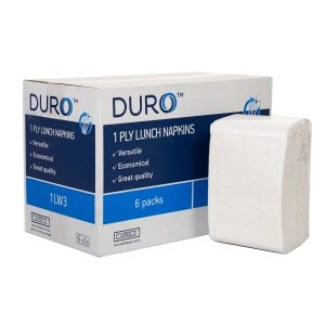 Duro Lunch Napkin 1 Ply 300mm x 300mm