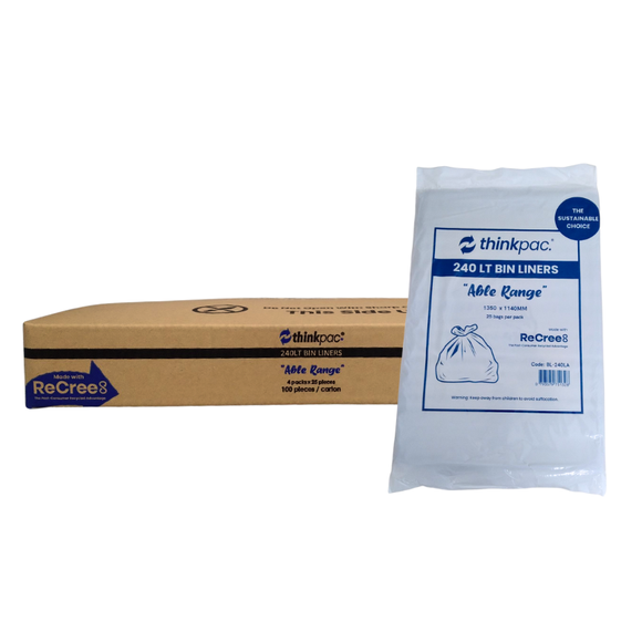 Thinkpac 'Able' Range Bin Liner 240L (Qty 100)