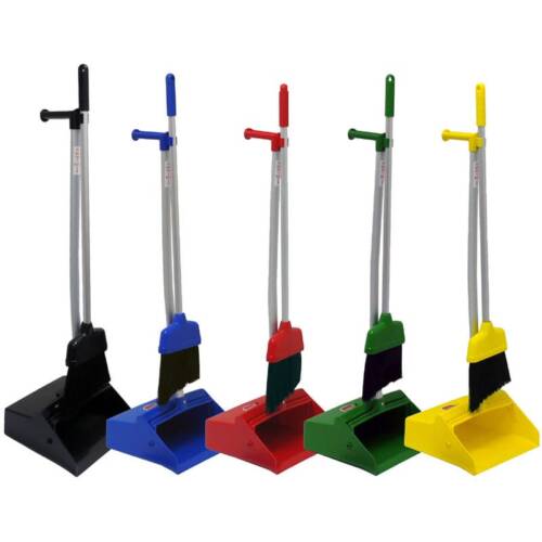 Upright Lobby Dust Pan With Broom