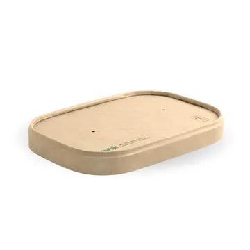 BiopakKraft Paper BioBoard Takeaway Lid  500ml -1000ml